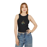 LeahKlea Women's Micro Rib Racer Tank Top