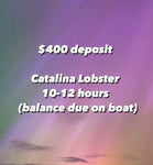 “ROGEZAC” LOBSTER FISHING CHARTER-DEPOSIT ONLY